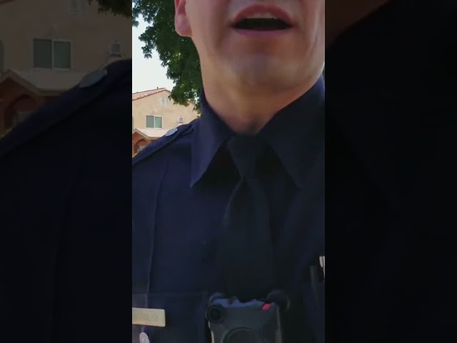 Officer Piggie pointing fingers #viral #sgvnewsfirst #shorts #lapd