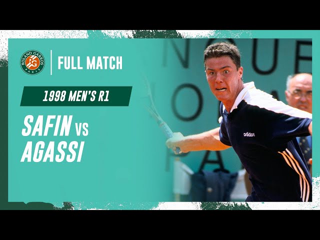 Safin vs Agassi 1998 Men's round 1 Full Match | Roland-Garros