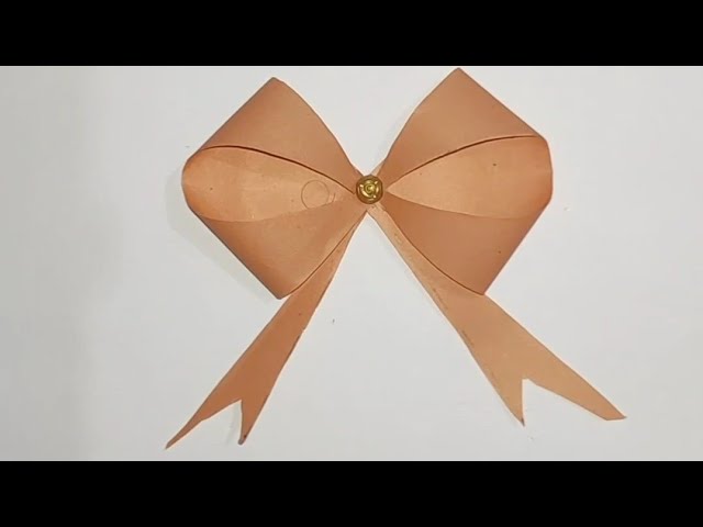 How to make Bow from paper #gift #eid #eidgifts #papercraft #foryou @MrBeast @JannatCraftingAndArt