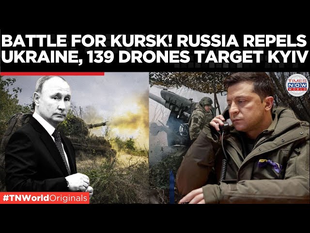 Fierce Battle for Kursk: Russia Claims 320 Ukrainian Troops, Kyiv Hit by 139 Drones| Times Now World