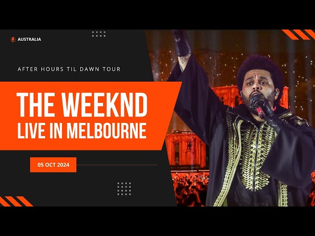 The Weeknd - Out Of Time (2:35 Tackled by stage invader) / I Feel It Coming (Live in Melbourne 2024)