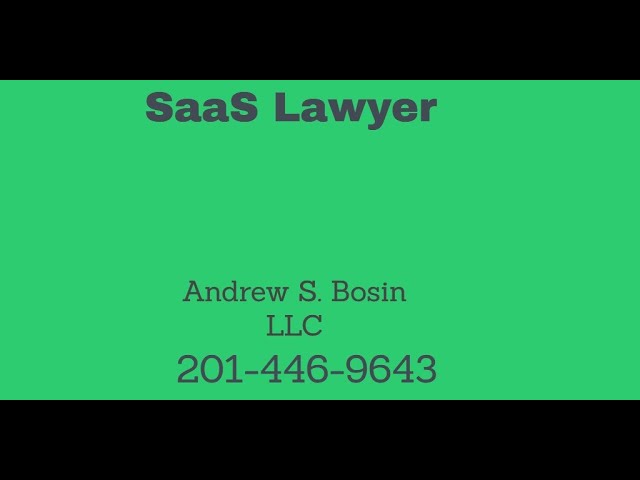 Software as a Service (SaaS) Lawyer