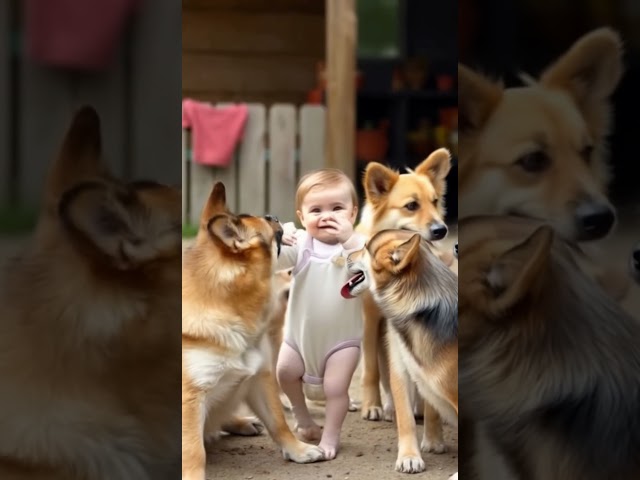 Cutest Duo Ever! Baby's Giggles Meet Dog's Playful Antics 🐶😂