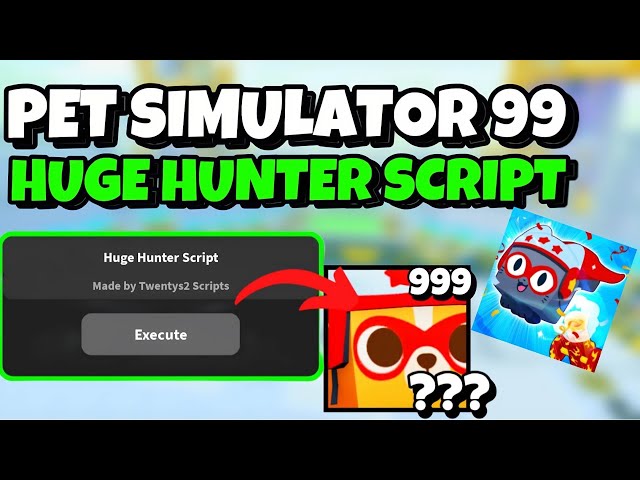 ✨Pet Simulator 99 Huge Hunter Script | Cannon Tycoon Update | Mobile | Pc