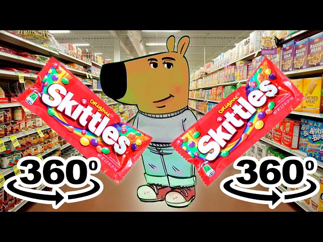 Just A Chill Guy Skittles meme 360º