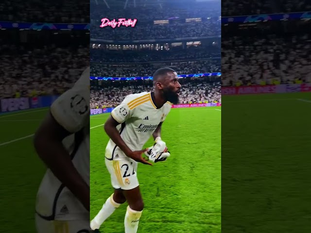 Rüdiger summed up in 12 seconds 🤣😭 #ucl #football #footballshorts