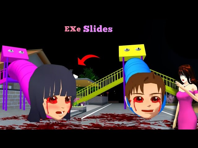 Sakura School Simulator: Misi Rahasia film horror - MIO YUTA Baby Haunted Monster Exe Extra Slide