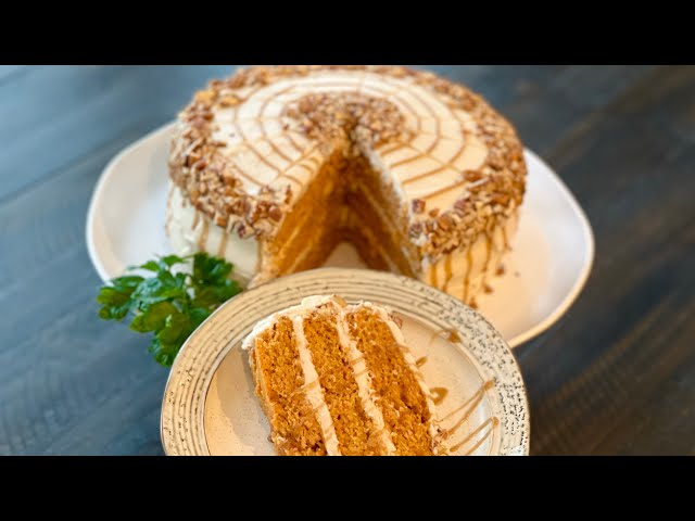 Carrot Cake & Caramel Cream Cheese Frosting