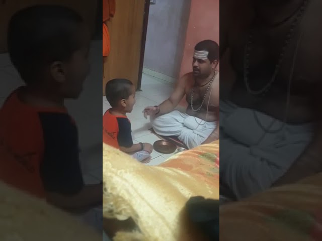 संध्या उपसना। बचपन से ही अभ्यास