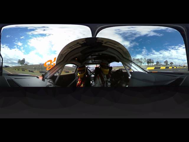 A 360 degree ride in the 360fly Porsche Racecar during a hot lap.