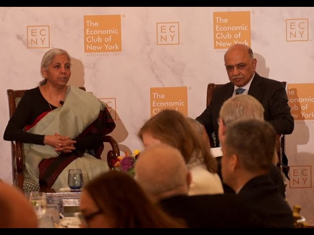 Smt Nirmala Sitharaman's Question & Answer Session at 'The Economic Club of New York'