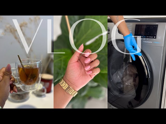 Sunday Reset Vlog | Undoing & Doing My Nails At Home | Laundry | Plant Mom Duties & more