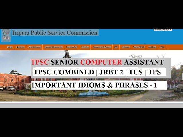 Important English Idioms Class 1 |  English Exercise |TPSC | State PSC | SSC | JRBT #english