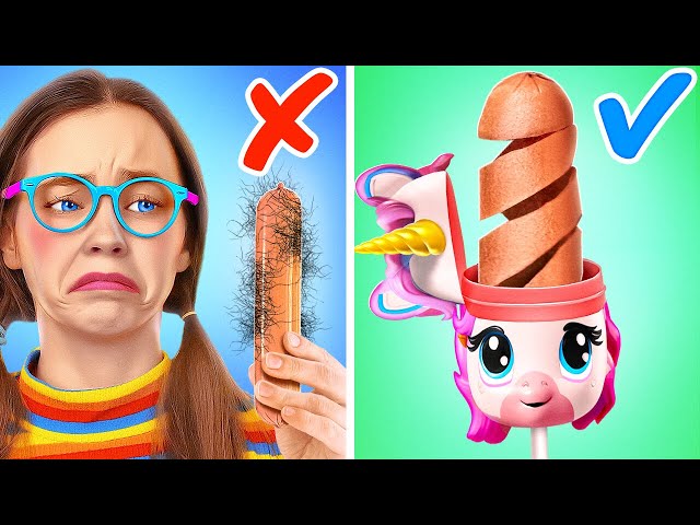 Unicorn Sausage Holder 🦄🌭 *Unicorn Testing Cooking Hacks and Crafts*