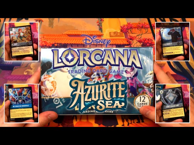 Disney Lorcana "Azurite Sea" Booster Box Opening #3 NO COMMENTARY