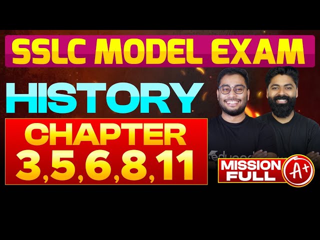 SSLC Model Exam History Chapters 3,5,6,8,11 | Eduport SSLC