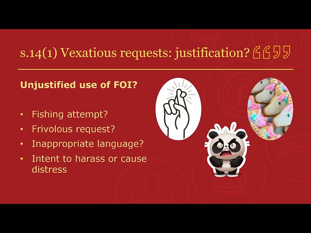 ICO's FOI Training: How do I know if a request is vexatious or manifestly unreasonable?