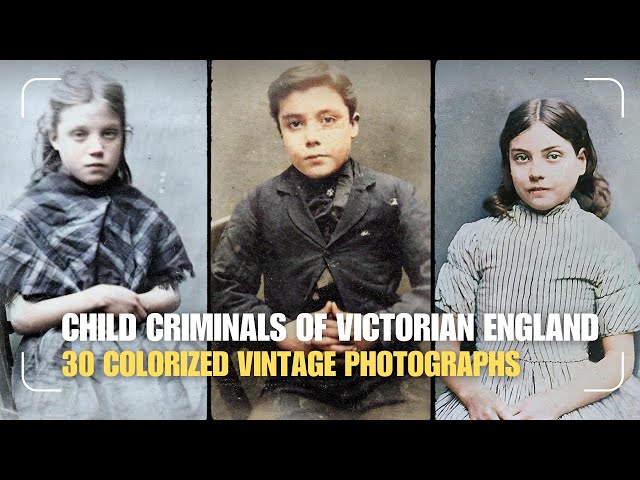 Victorian Child Criminals: Haunting Mugshots from the Past / HD Colorized Photographs