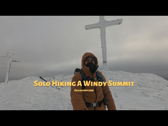 Solo Hiking: 8 Km To A Windy Summit | Mont Ham