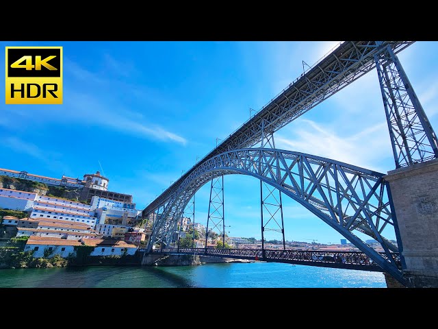 Porto in 4K HDR10 | A Stunning View of the Bridge, River, and Boats