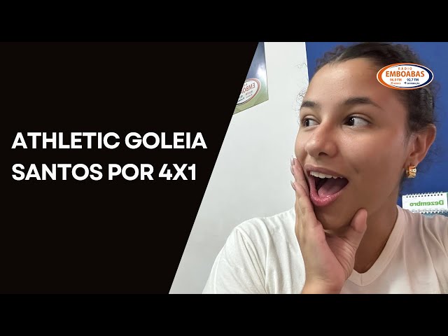 Athletic goleia Santos por 4x1 no primeiro jogo-treino da temporada!