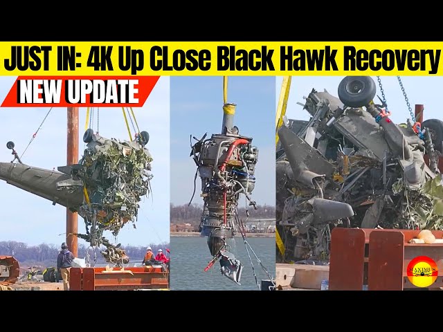 🚨 NEW JUST IN: 4K UP-CLOSE NTSB Black Hawk Recovery Video. Completely Devastated! 🙏🏻