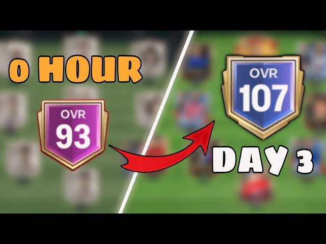 Can We Reached 107 OVR in 3 DAYS (0$ Spent) for Subscribers - FC Mobile 25