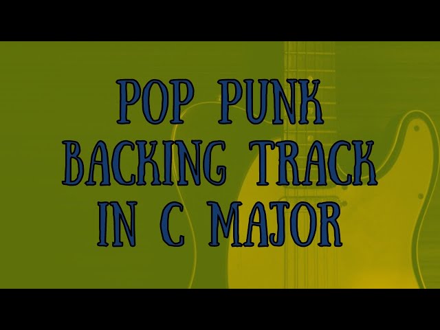 Pop Punk Backing Track in C major