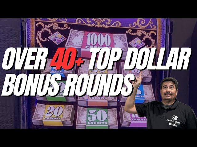 OVER 40+ Double Top Dollar Bonus Rounds 🎰💰 Just The Bonus Rounds! #doubletopdollar #topdollar #bonus