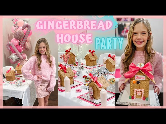 🍭Gingerbread House Decorating Party | How to Host #preppy #tween