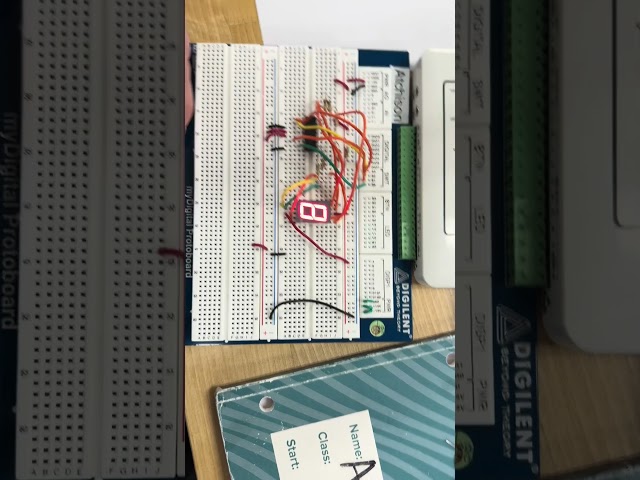 Seven Segment Display Arduino Circuit