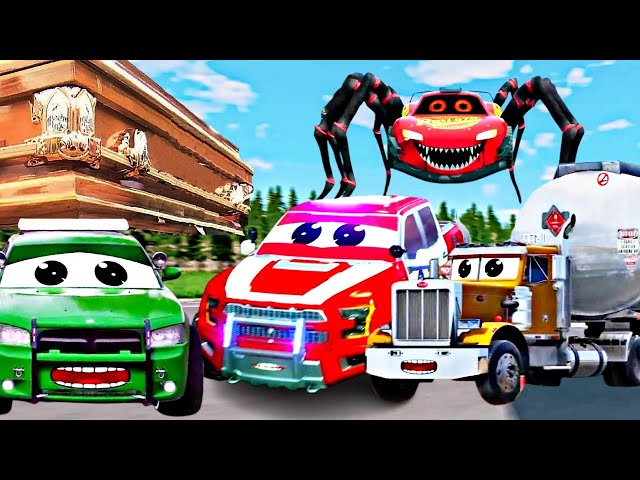 LIGHTNING MCQUEEN EPIC ESCAPE POLICE CARS Coffin Dance