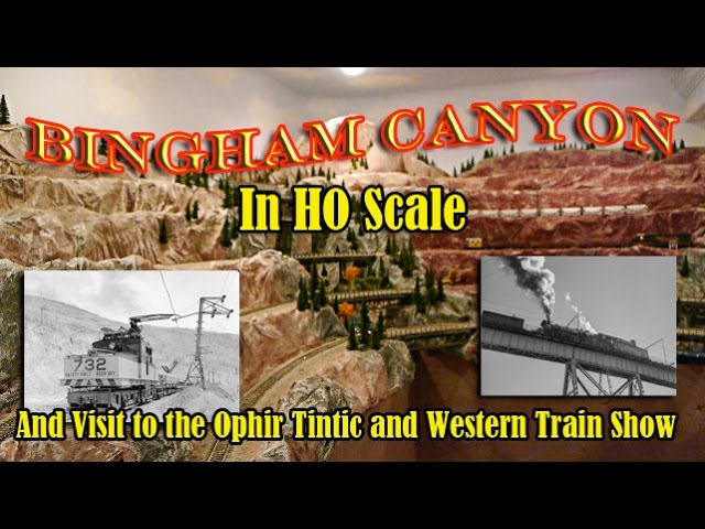 HO Scale Open Pit Mine - Tim Dumas' Bingham Canyon mine and the Ophir Tintic & Western winter show