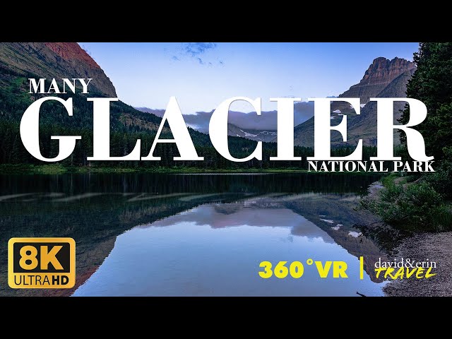 Immersive 360VR Video in Many Glacier National Park With A MOOSE ENCOUNTER!