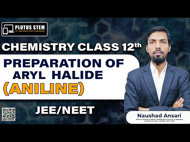 Preparation of Alkyl Halides from Aniline | Class 12 Chemistry | Diazonium Salt & Sandmeyer Reaction