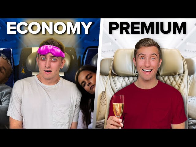 World's Best Economy vs Premium Airplane Seat!