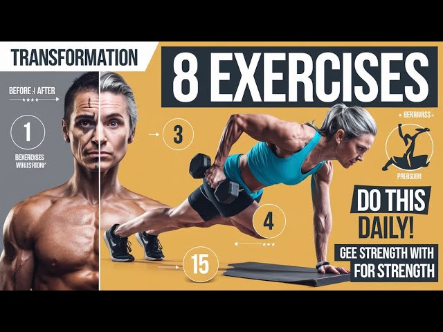 💪  Full-Body Workout for 40+ | 8 Essential Exercises 🏋️‍♂️