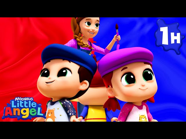 Little Artists | Little Angel | Melody Time: Moonbug Kids Songs