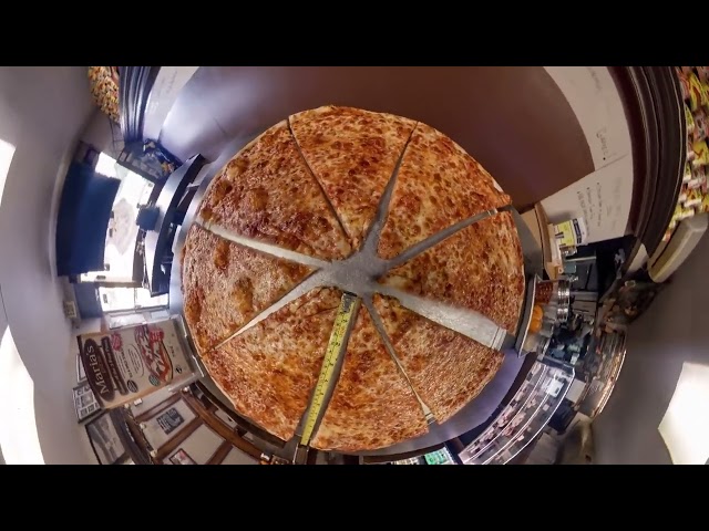 Marias Pizza - Giant NY Pizza Tiny Planet Spin