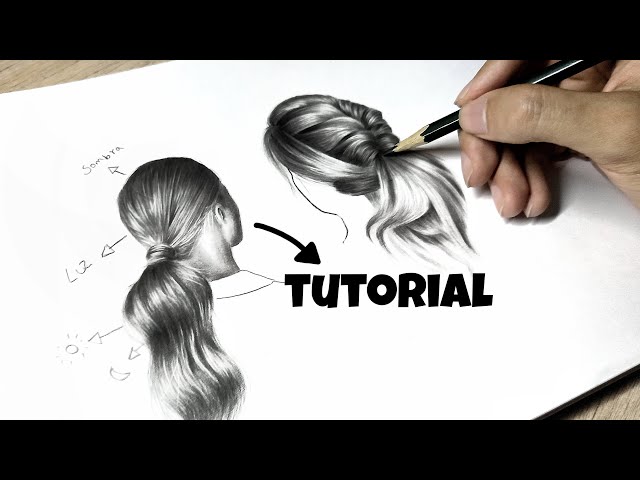 How to draw WOMAN Hair 💇‍♀️ in an EASY and Realistic way