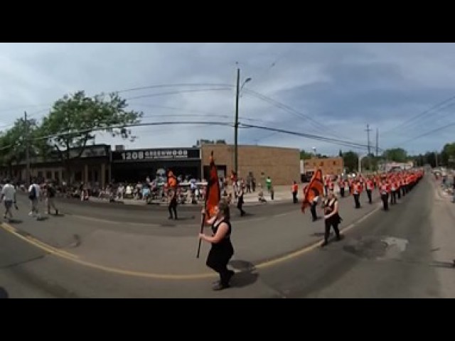 Jackson High Marching Band Rose Parade Jackson MI 360 Video