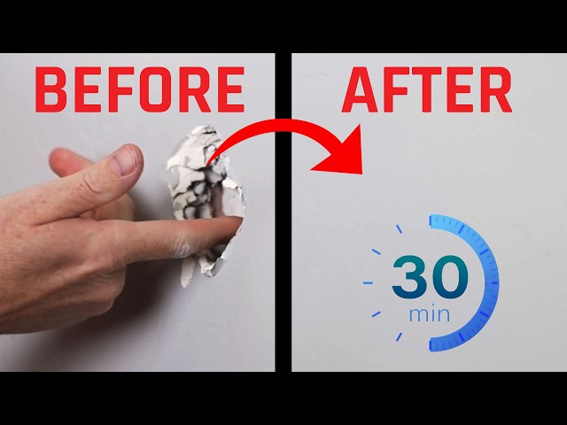 The FASTEST Way to Patch Drywall! No Sanding!