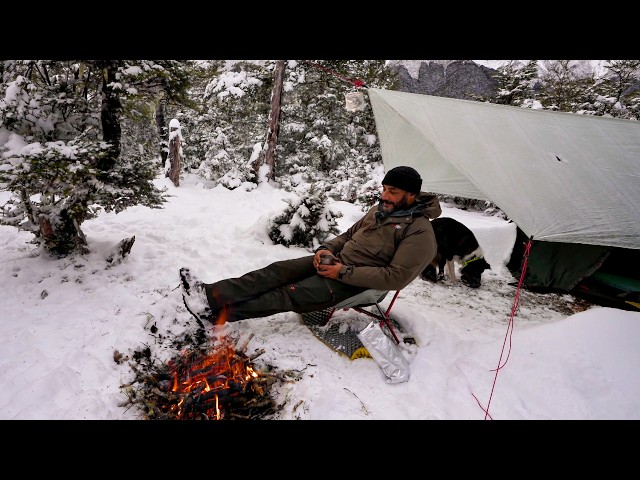 Snow Camping In Winter