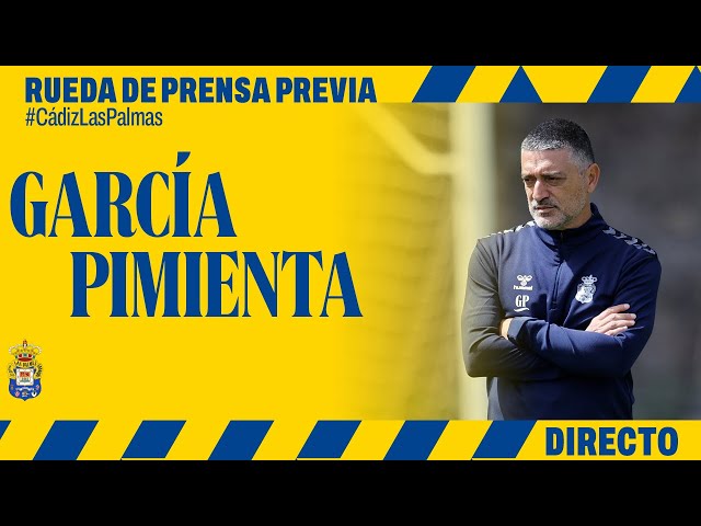 Rueda de prensa de García Pimienta previa al #CádizLasPalmas | UD Las Palmas