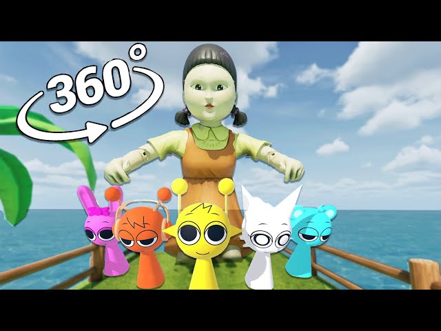 Squid Game Doll Chase You With Incredibox Sprunki 360° VR