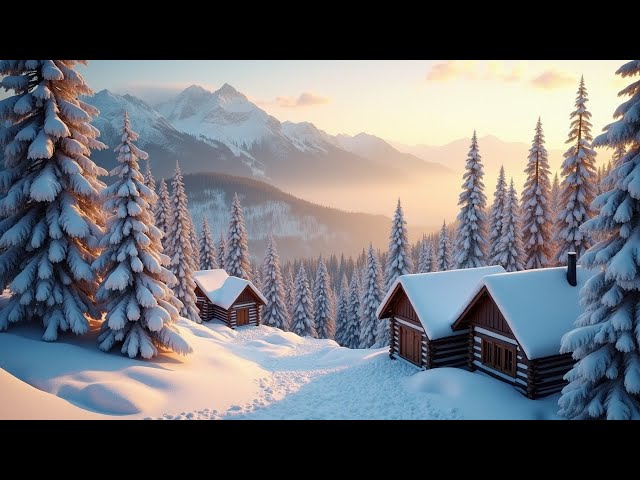 Listen to this music and you will feel better❄️Morning Winter Scenes with Peaceful Relaxing Music #3