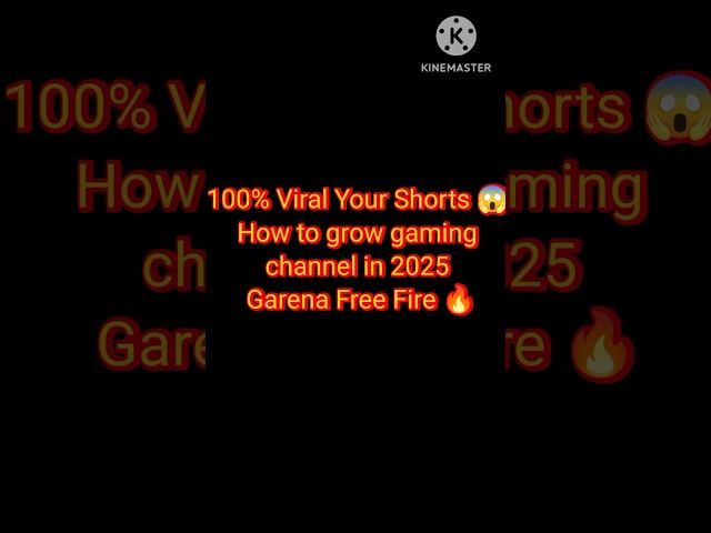 100% Viral Your Shorts 😱 || How to grow gaming channel in 2025 - Garena Free Fire 🔥