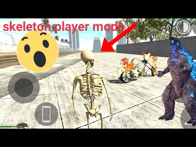 cheat code Activate 😲 skeleton player mod Indian bike driving 3D