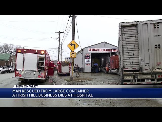 Man dies after falling into container at truck wash in Louisville