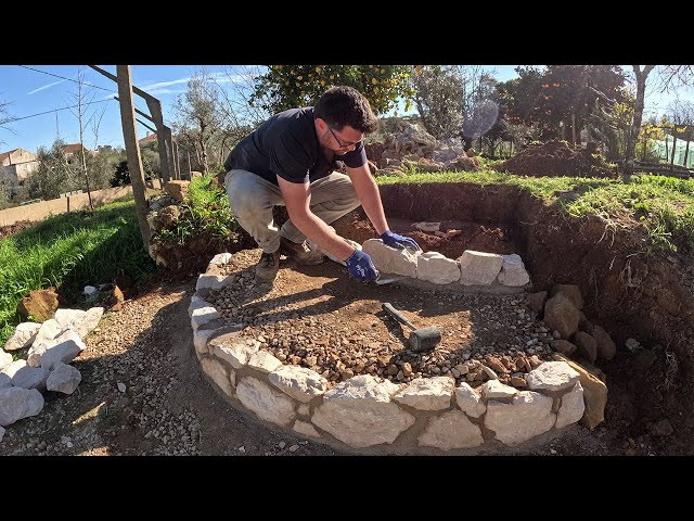 Building RUSTIC Stone Steps to the Garden